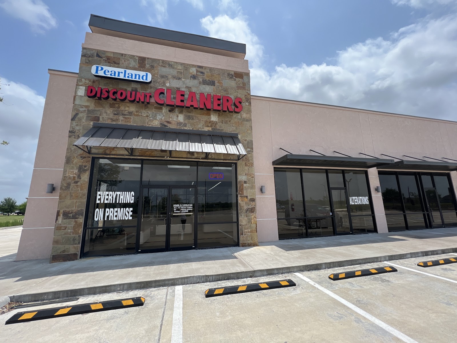 Inside Pearland Discount Cleaners